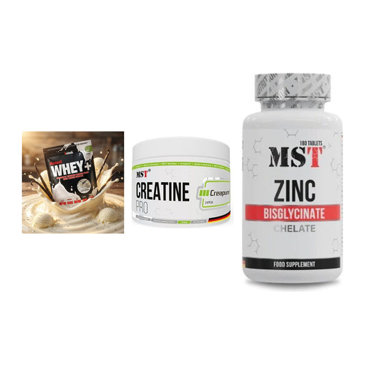 Einsteiger-Set: Sinob Honest + MST Creatin Pro + MST Zinc Chelate – alle enthaltenen Artikel