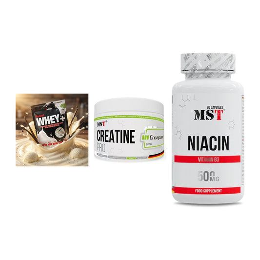 Einsteiger-Set: Sinob Honest + MST Creatin Pro + MST Niacin – alle enthaltenen Artikel