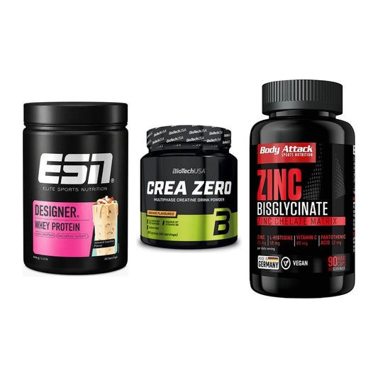 Einsteiger-Set: ESN Designer + BioTech Crea + Body Attack Zink – alle enthaltenen Artikel