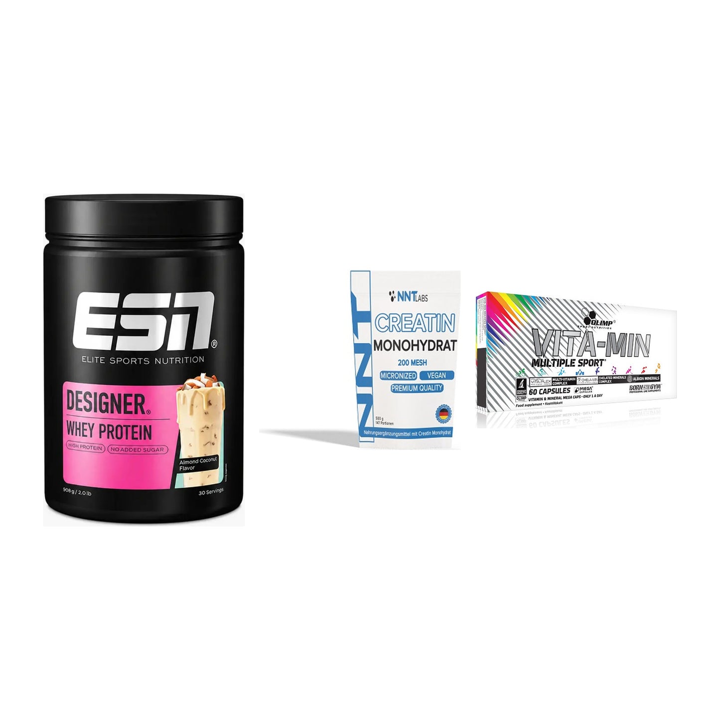 Einsteiger-Set: ESN Designer + NNT Creatin + Olimp Vita-Min – alle enthaltenen Artikel