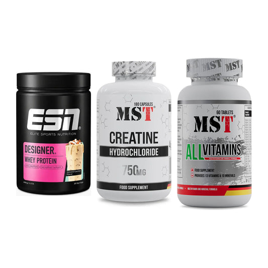 Einsteiger-Set: ESN Designer + MST Creatine HCL + MST All Vitamins – alle enthaltenen Artikel
