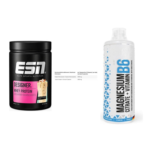 Einsteiger-Set: ESN Designer + INLEAD Creatine + MST Magnesium B6 – alle enthaltenen Artikel