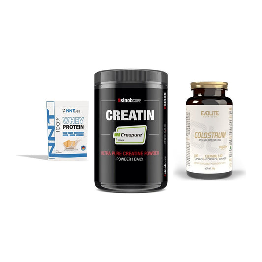 Einsteiger-Set: NNT Whey + Sinob Creatin + Evolite Nutritio – alle enthaltenen Artikel