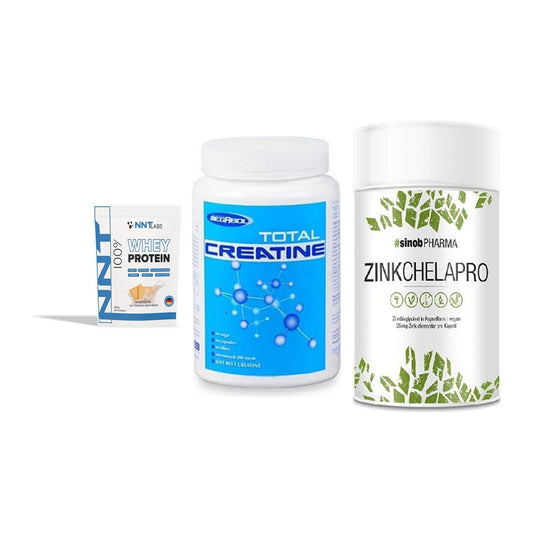 Einsteiger-Set: NNT Whey + Megabol Total + Sinob Zink – alle enthaltenen Artikel