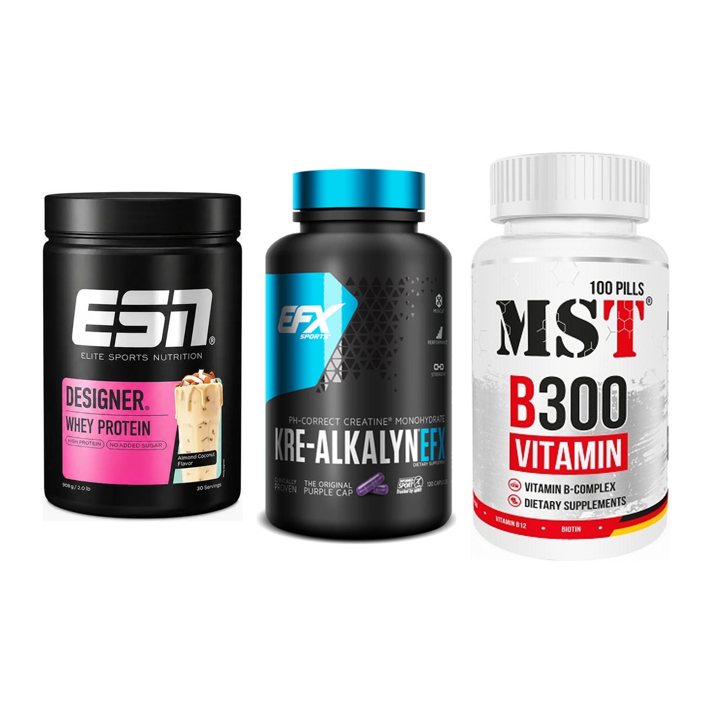 Einsteiger-Set: ESN Designer + EFX Kre-Alkalyn + MST B300 B-Compl – alle enthaltenen Artikel
