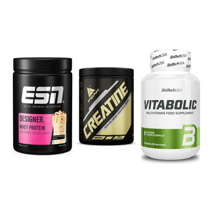 Einsteiger-Set: ESN Designer + Peak Creatin + BioTech Vitaboli – alle enthaltenen Artikel