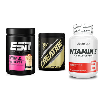 Einsteiger-Set: ESN Designer + Peak Creatin + BioTech Vitamin – alle enthaltenen Artikel
