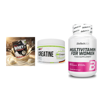 Einsteiger-Set: Sinob Honest + MST Creatin Pro + BioTech Multivit – alle enthaltenen Artikel
