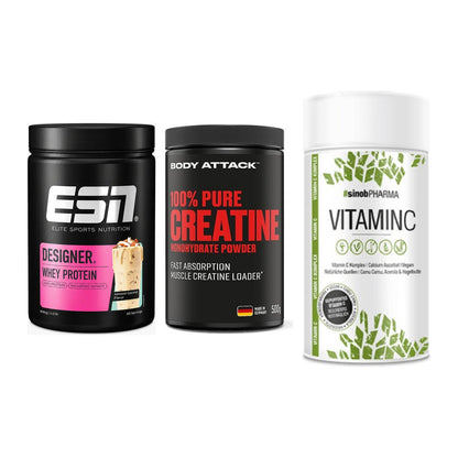 Einsteiger-Set: ESN Designer + Body Attack 100% + Sinob Vitamin C – alle enthaltenen Artikel