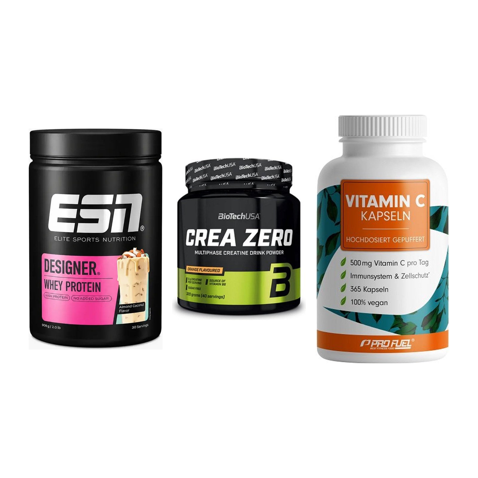 Einsteiger-Set: ESN Designer + BioTech Crea + ProFuel Vitamin – alle enthaltenen Artikel