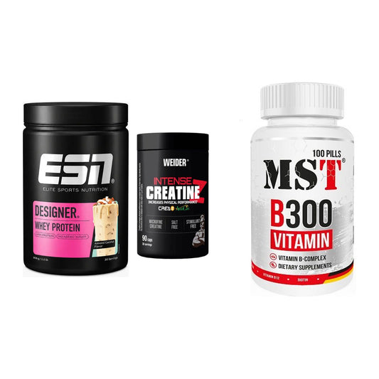 Einsteiger-Set: ESN Designer + Weider Intense + MST B300 B-Compl – alle enthaltenen Artikel