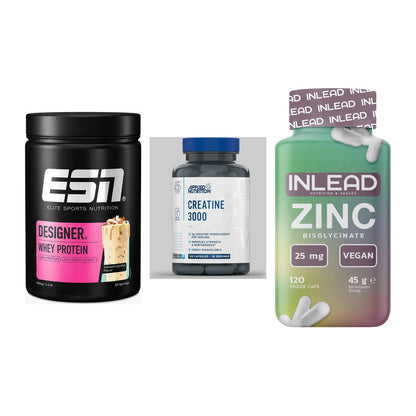Einsteiger-Set: ESN Designer + Applied Nutritio + INLEAD Zink – alle enthaltenen Artikel