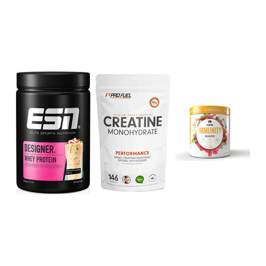 Einsteiger-Set: ESN Designer + ProFuel Creatine + FA Nutrition – alle enthaltenen Artikel