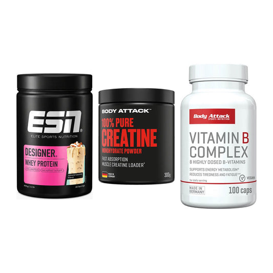 Einsteiger-Set: ESN Designer + Body Attack 100% + Body Attack – alle enthaltenen Artikel