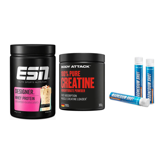 Einsteiger-Set: ESN Designer + Body Attack 100% + Body Attack – alle enthaltenen Artikel