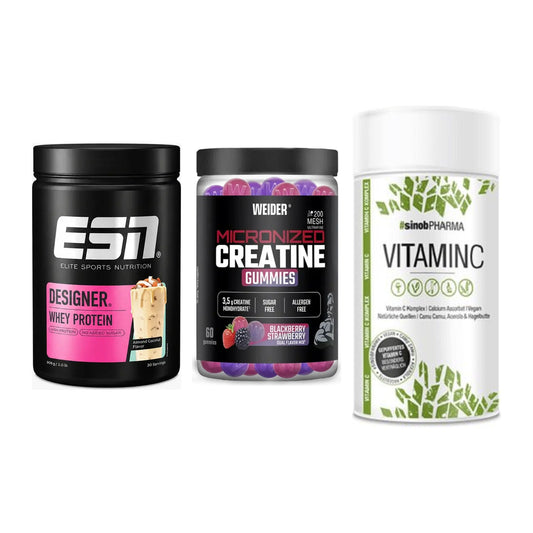 Einsteiger-Set: ESN Designer + Weider Micronize + Sinob Vitamin C – alle enthaltenen Artikel