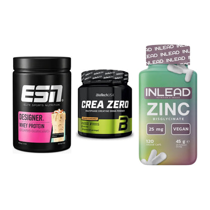 Einsteiger-Set: ESN Designer + BioTech Crea + INLEAD Zink – alle enthaltenen Artikel