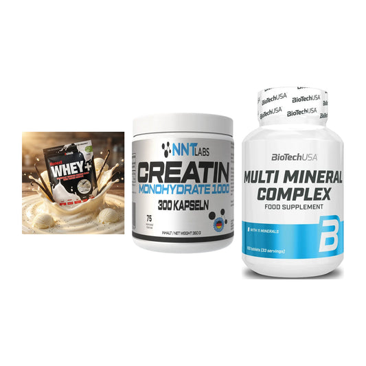 Einsteiger-Set: Sinob Honest + NNT Creatin 1000 + BioTech Multi – alle enthaltenen Artikel