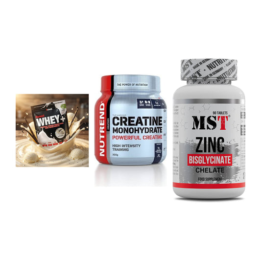 Einsteiger-Set: Sinob Honest + Nutrend Creatine + MST Zinc Chelate – alle enthaltenen Artikel