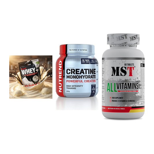 Einsteiger-Set: Sinob Honest + Nutrend Creatine + MST All Vitamins – alle enthaltenen Artikel