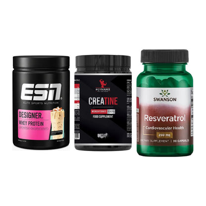 Einsteiger-Set: ESN Designer + #GYMJUICE + Swanson Resverat – alle enthaltenen Artikel