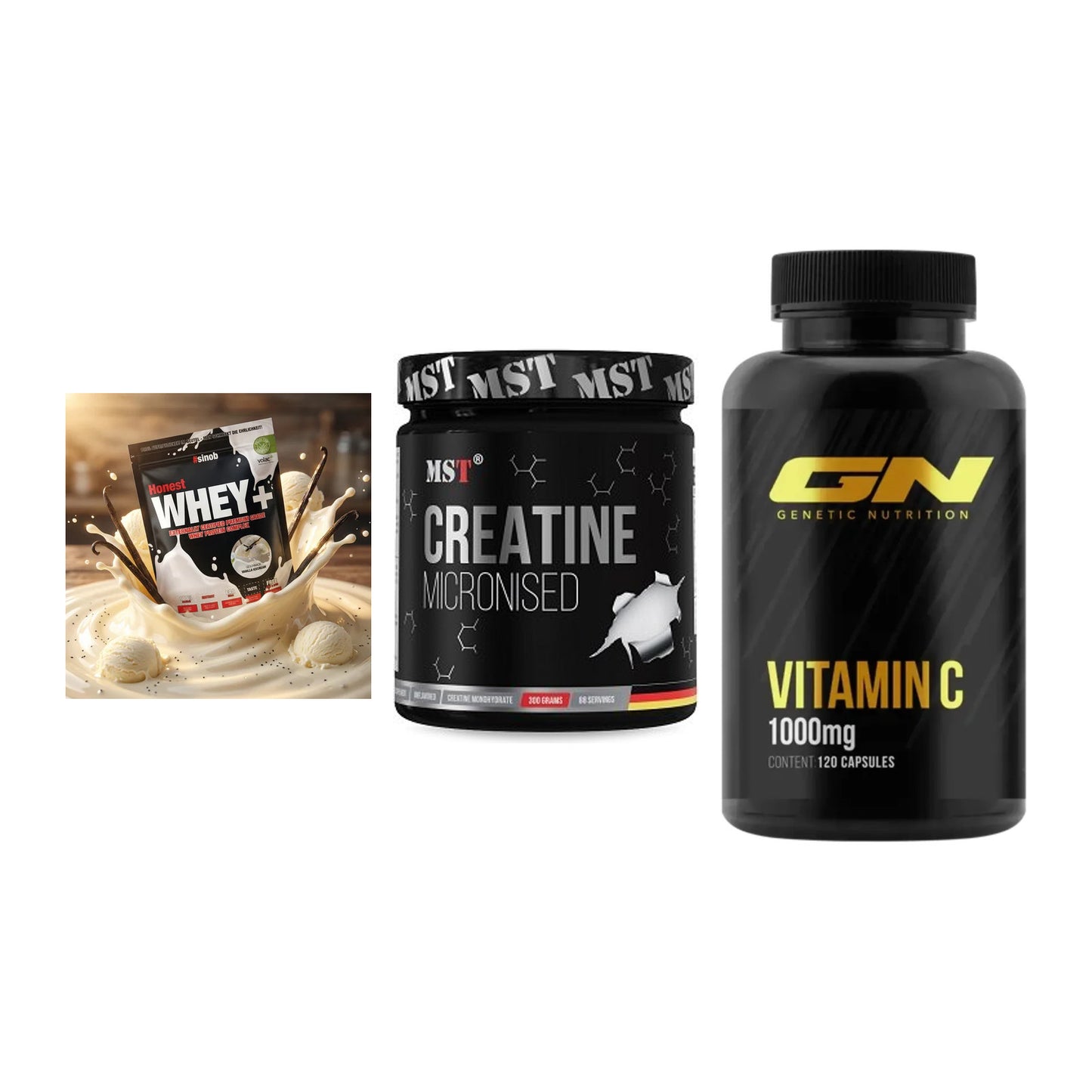 Einsteiger-Set: Sinob Honest + MST Creatin + GN Vitamin C – alle enthaltenen Artikel