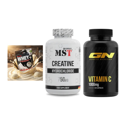 Einsteiger-Set: Sinob Honest + MST Creatine HCL + GN Vitamin C – alle enthaltenen Artikel