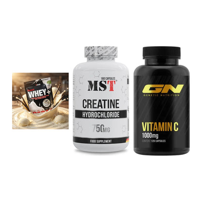Einsteiger-Set: Sinob Honest + MST Creatine HCL + GN Vitamin C – alle enthaltenen Artikel