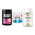 Einsteiger-Set: ESN Designer + Nutrend Creatine + Sinob Curcumin – alle enthaltenen Artikel