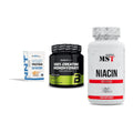 Einsteiger-Set: NNT Whey + BioTech Creatine Monohydrate + MST Niacin – alle enthaltenen Artikel