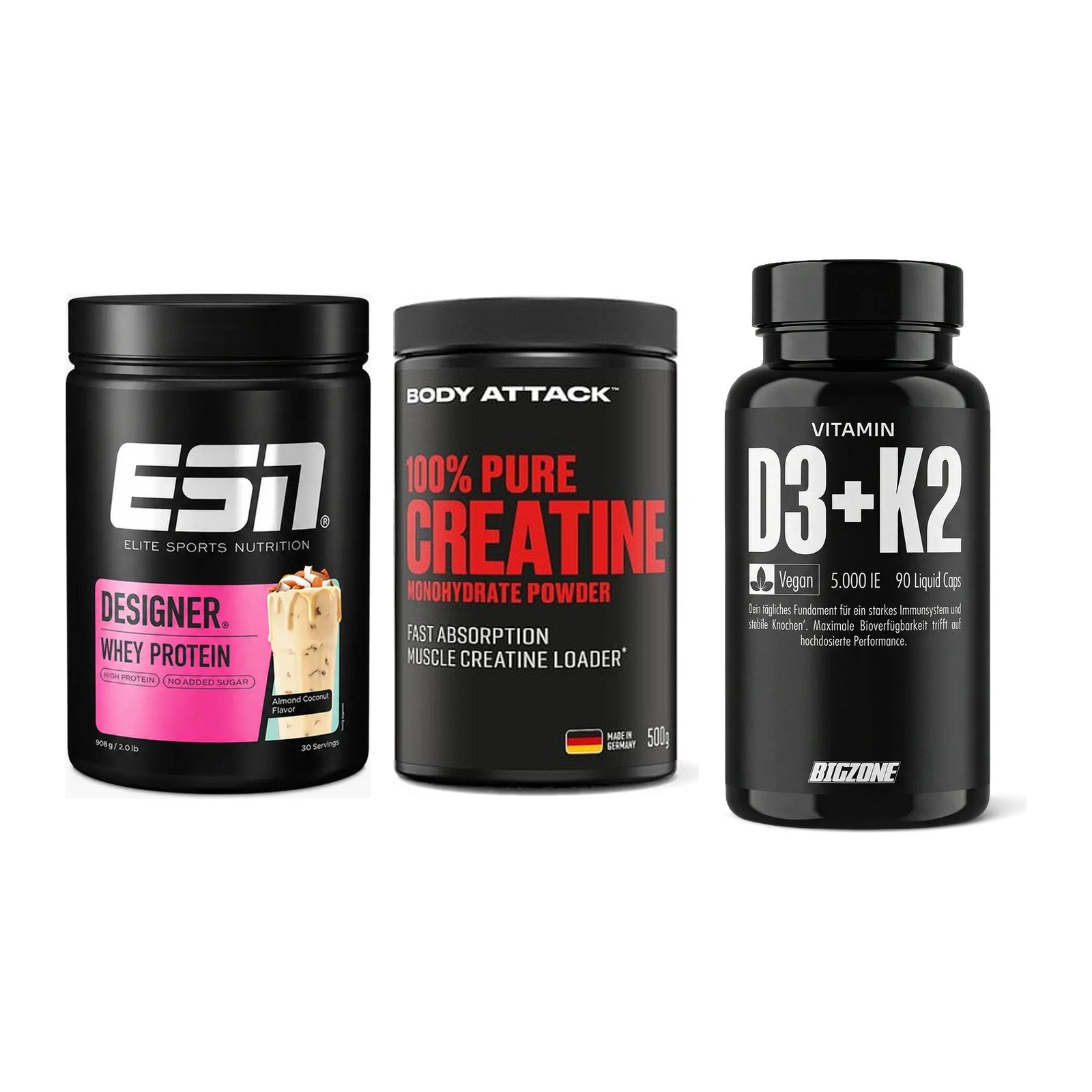 Einsteiger-Set: ESN Designer + Body Attack 100% + Big Zone Vitamin – alle enthaltenen Artikel