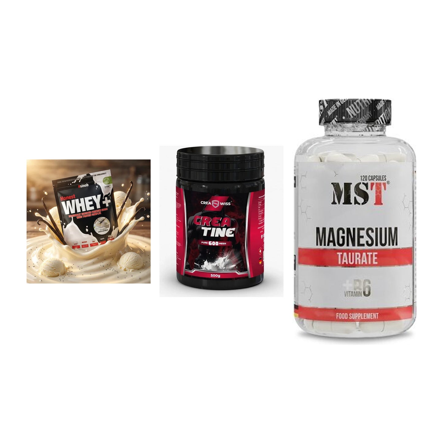 Einsteiger-Set: Sinob Honest + CREASWISS + MST Magnesium – alle enthaltenen Artikel