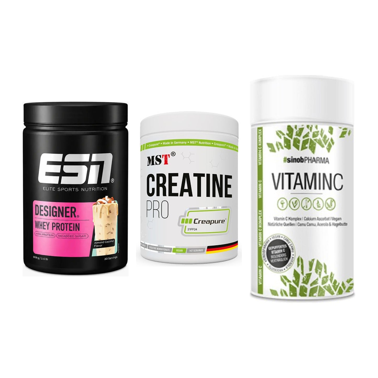 Einsteiger-Set: ESN Designer + MST Creatin Pro + Sinob Vitamin C – alle enthaltenen Artikel
