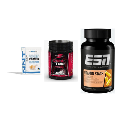 Einsteiger-Set: NNT Whey + CREASWISS + ESN Vitamin – alle enthaltenen Artikel