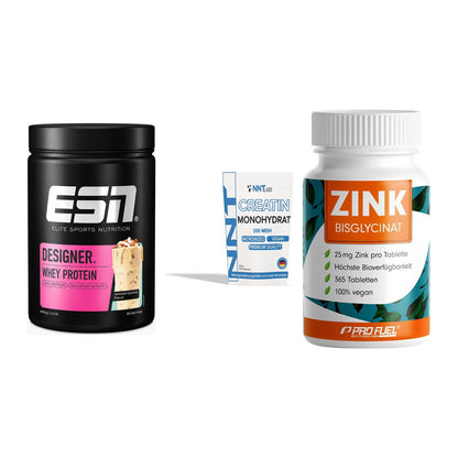 Einsteiger-Set: ESN Designer + NNT Creatin + ProFuel Zink – alle enthaltenen Artikel