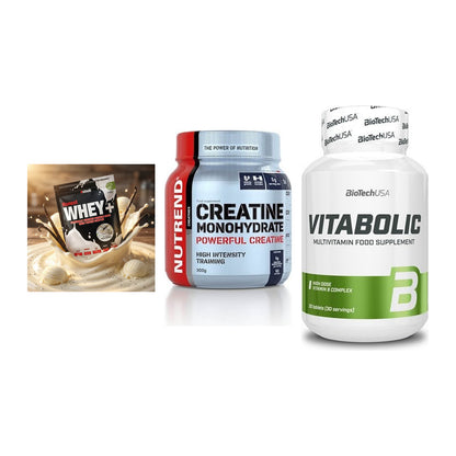 Einsteiger-Set: Sinob Honest + Nutrend Creatine + BioTech Vitaboli – alle enthaltenen Artikel