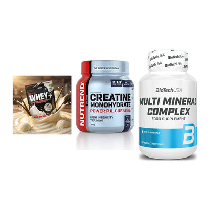 Einsteiger-Set: Sinob Honest + Nutrend Creatine + BioTech Multi – alle enthaltenen Artikel