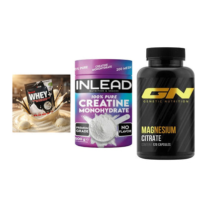 Einsteiger-Set: Sinob Honest + INLEAD Creatine + GN Magnesium – alle enthaltenen Artikel