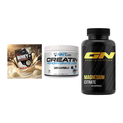 Einsteiger-Set: Sinob Honest + NNT Creatin 1000 + GN Magnesium – alle enthaltenen Artikel