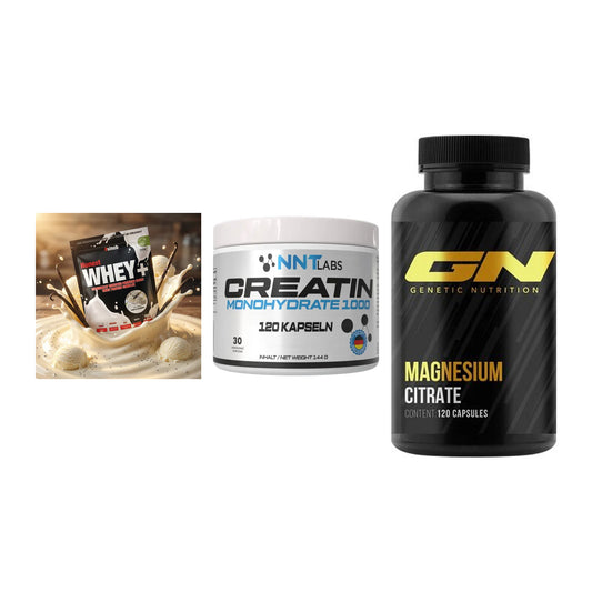 Einsteiger-Set: Sinob Honest + NNT Creatin 1000 + GN Magnesium – alle enthaltenen Artikel