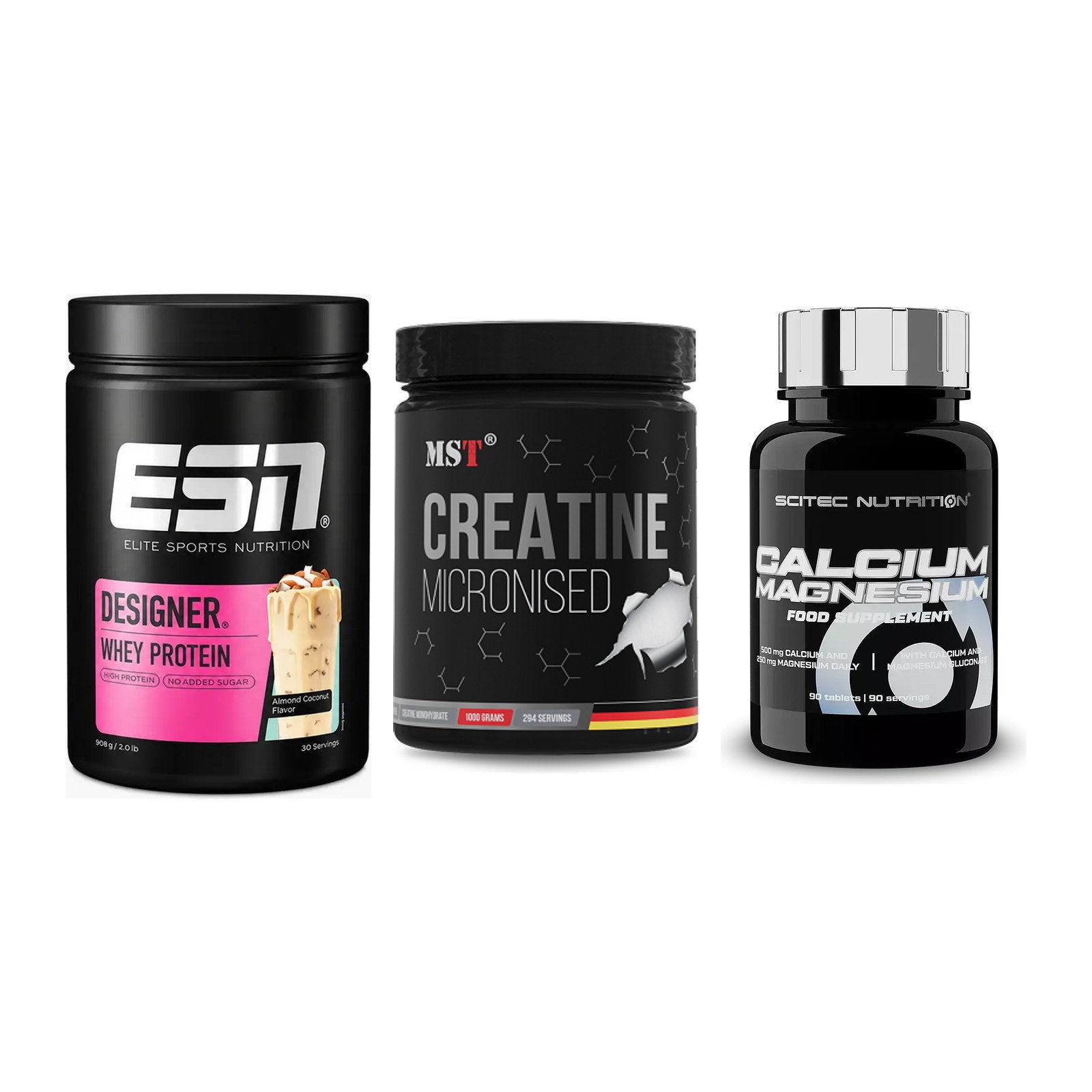 Einsteiger-Set: ESN Designer + MST Creatin + Scitec Calcium – alle enthaltenen Artikel