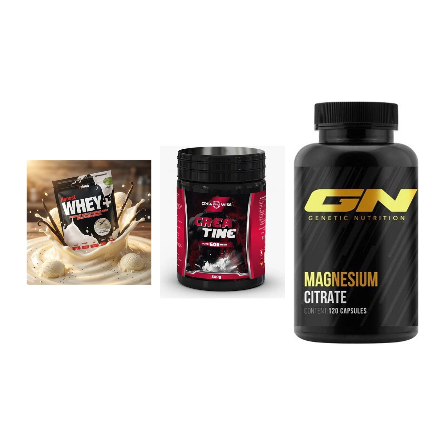 Einsteiger-Set: Sinob Honest + CREASWISS + GN Magnesium – alle enthaltenen Artikel