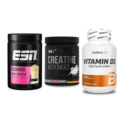 Einsteiger-Set: ESN Designer + MST Creatin + BioTech Vitamin – alle enthaltenen Artikel