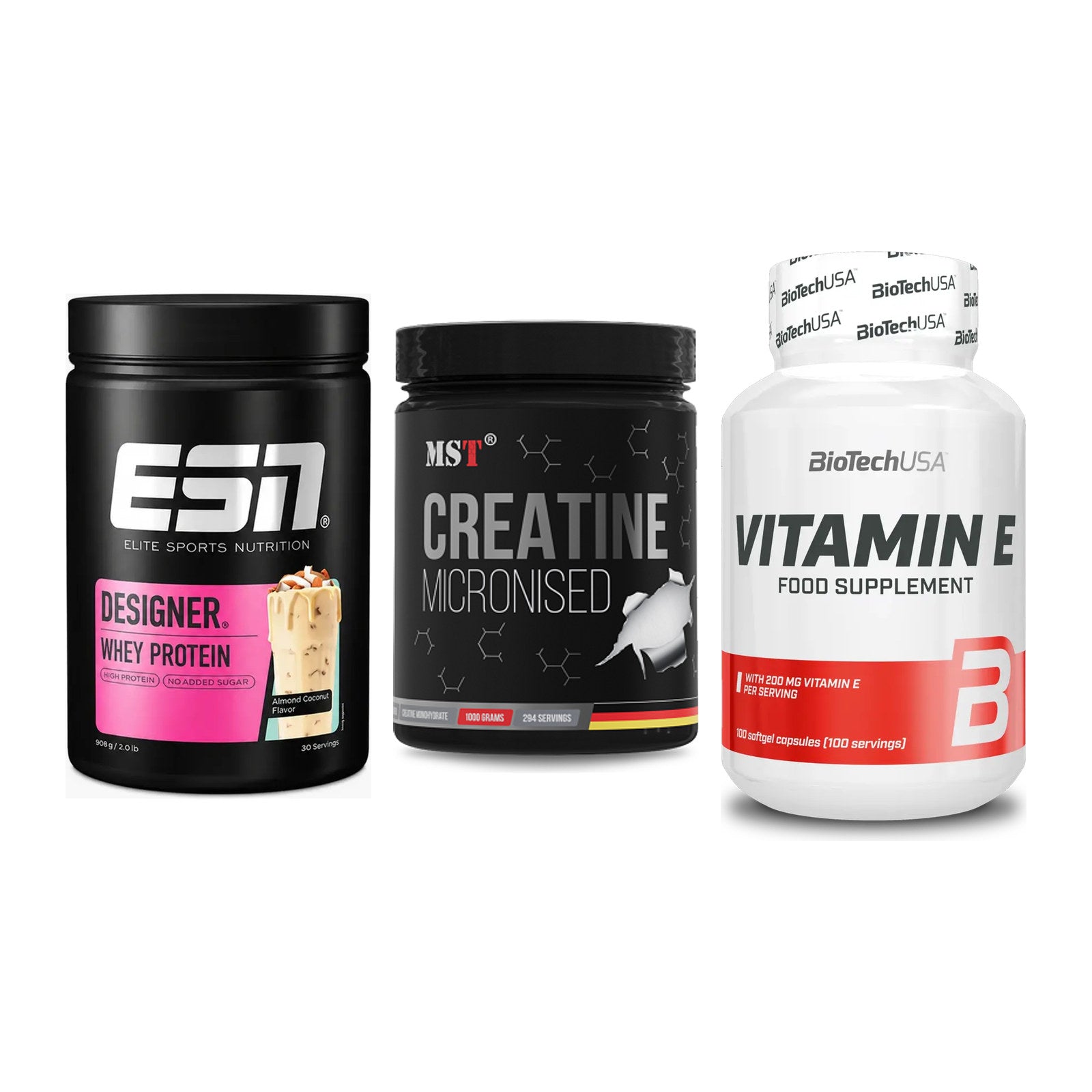 Einsteiger-Set: ESN Designer + MST Creatin + BioTech Vitamin – alle enthaltenen Artikel