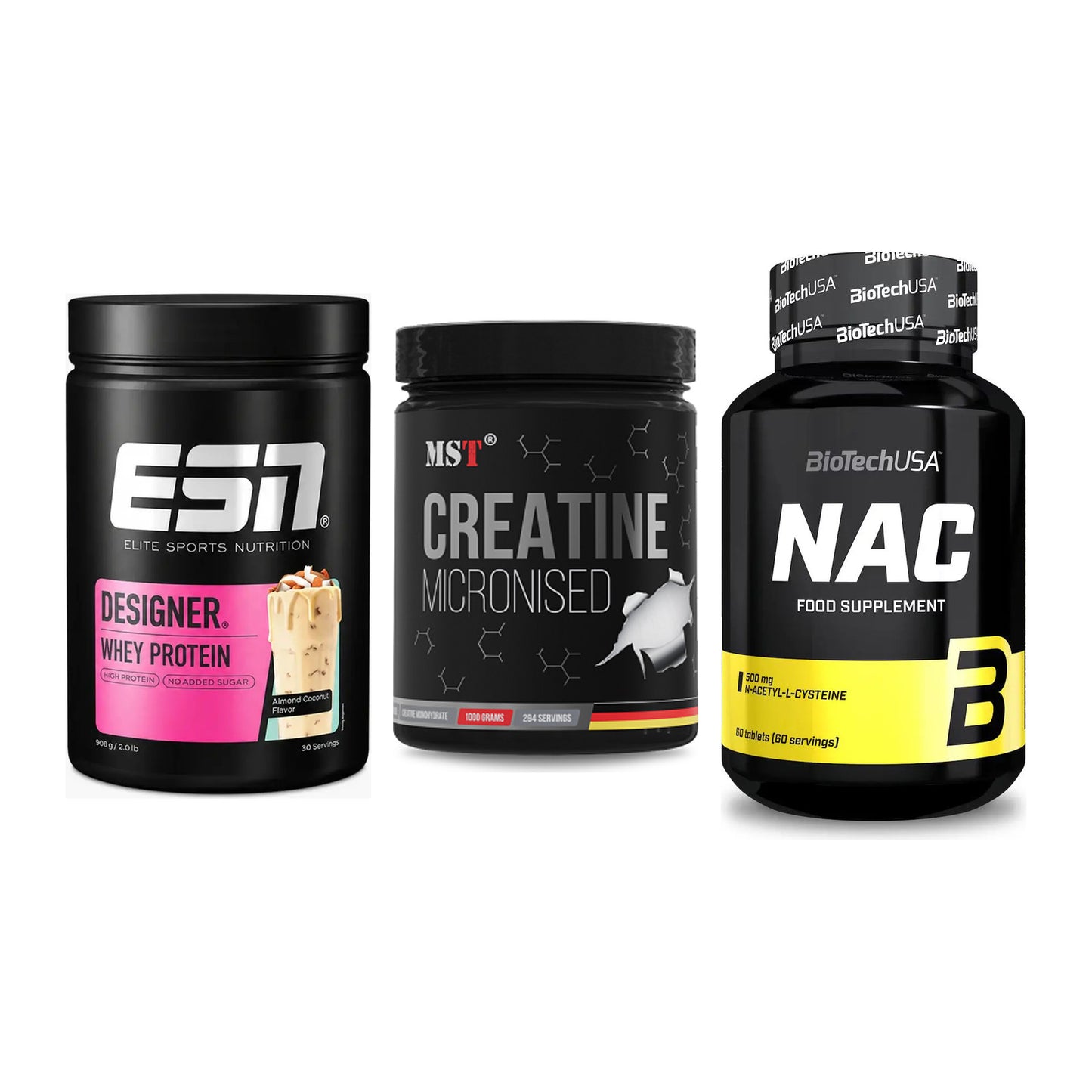 Einsteiger-Set: ESN Designer + MST Creatin + BioTech NAC – alle enthaltenen Artikel