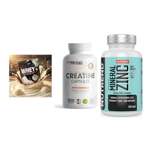 Einsteiger-Set: Sinob Honest + ProFuel Creatine + Nutrend Zinc – alle enthaltenen Artikel