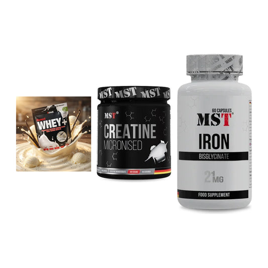 Einsteiger-Set: Sinob Honest + MST Creatin + MST Iron Bisglyc – alle enthaltenen Artikel