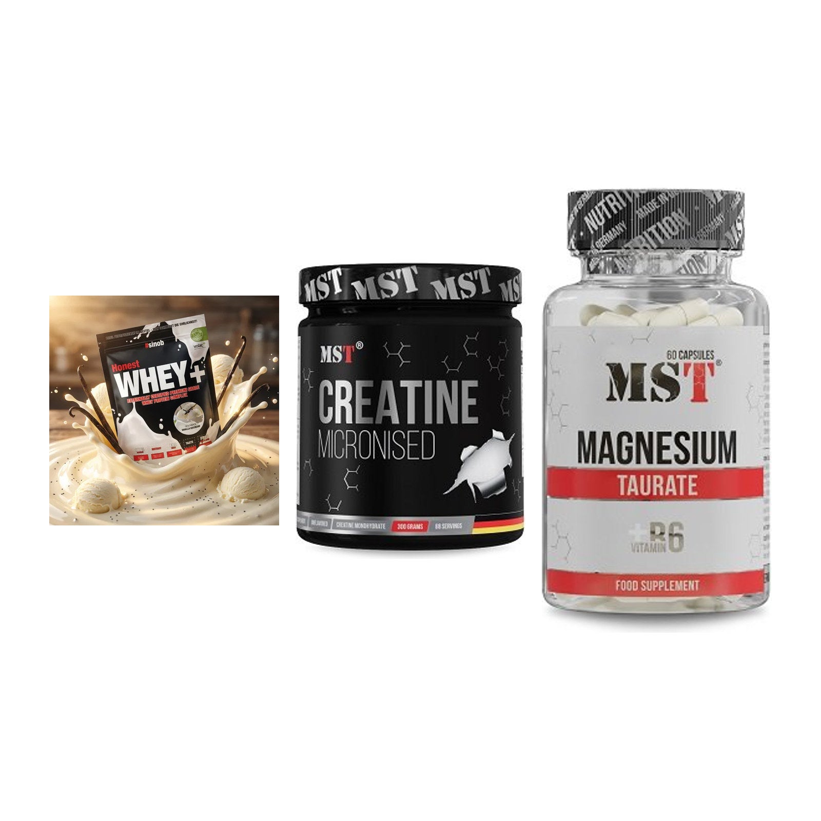 Einsteiger-Set: Sinob Honest + MST Creatin + MST Magnesium – alle enthaltenen Artikel