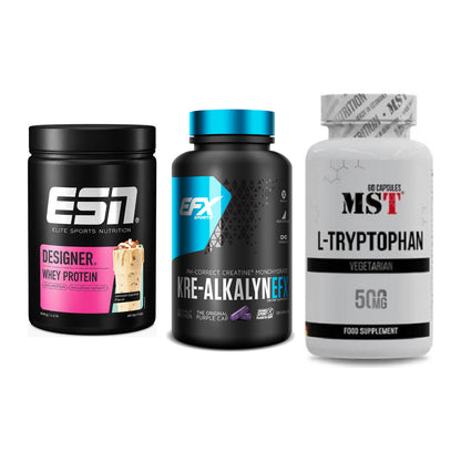 Einsteiger-Set: ESN Designer + EFX Kre-Alkalyn + MST Tryptophan – alle enthaltenen Artikel