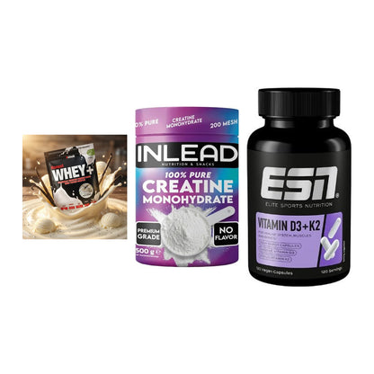 Einsteiger-Set: Sinob Honest + INLEAD Creatine + ESN Vitamin D3 – alle enthaltenen Artikel